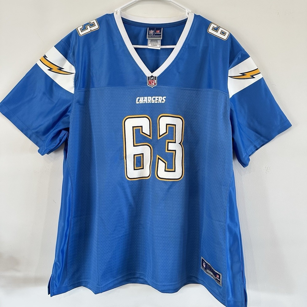 NFL Pro Line San Diego Chargers Cordell Volson 63 Jersey Powder Blue Mens 2XL
